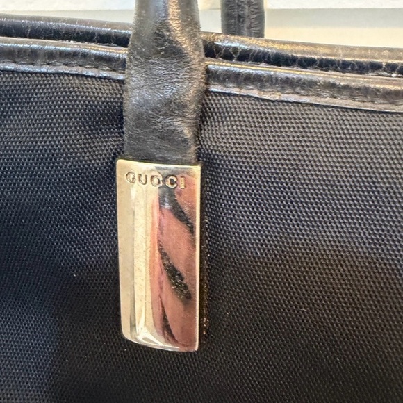Vintage Gucci Black Nylon Tote Bag - Picture 2 of 8